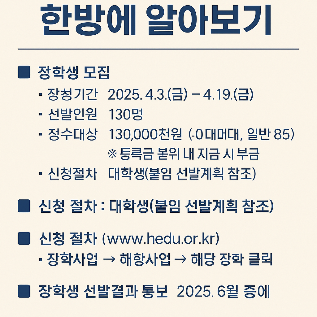 하남시 장학금
