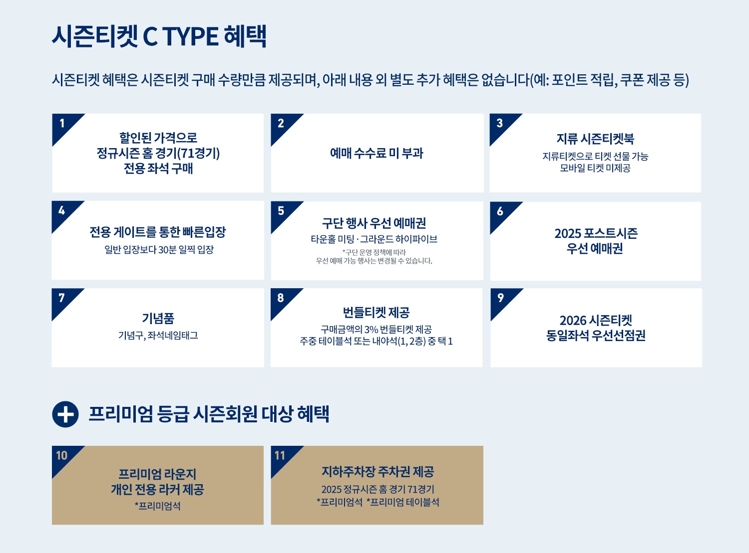 NC다이노스 C Type 시즌티켓 혜택