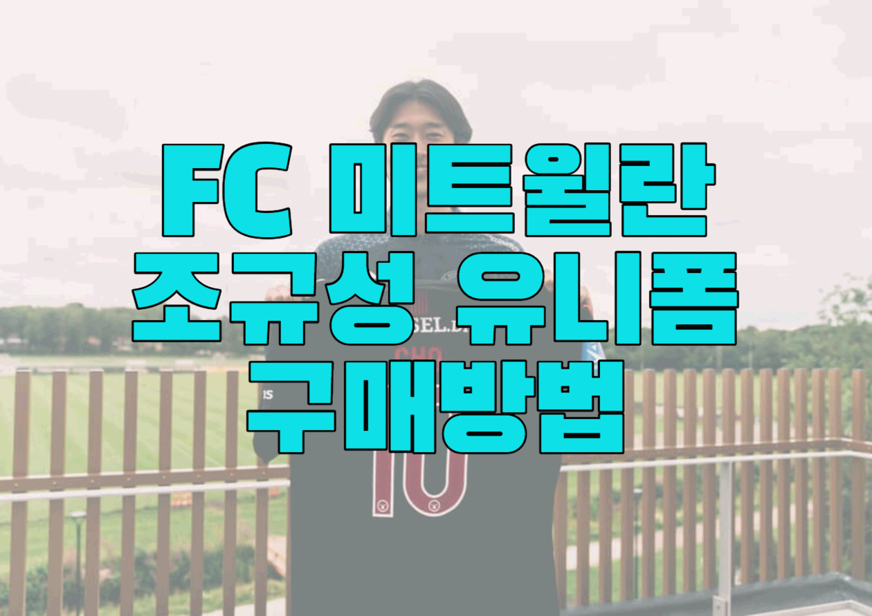  FC 미트윌란 조규성 유니폼 직구 구매 방법, 해외 직구 방법