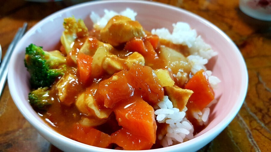  토마토 카레 만들기