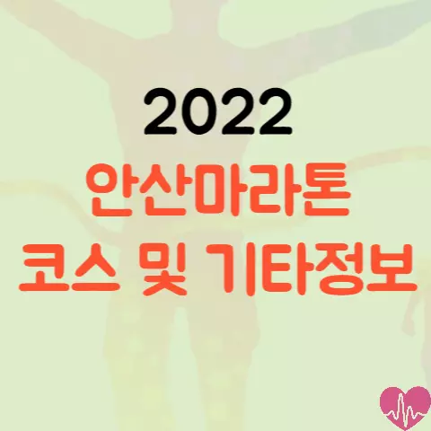 2022 안산마라톤 코스 참가비 기념품 등 종합안내