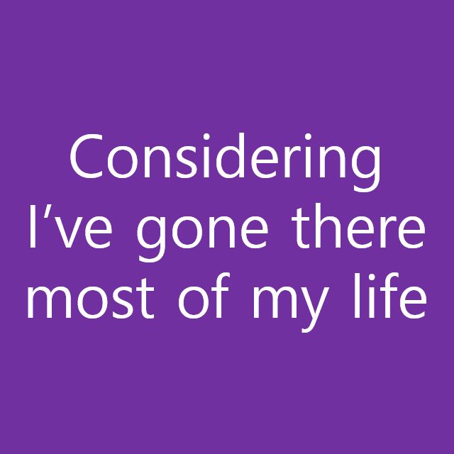  [1일1문장] considering I've gone there most of my life