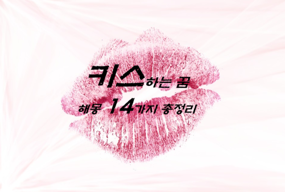  키스하는 꿈 해몽 14가지 총정리
