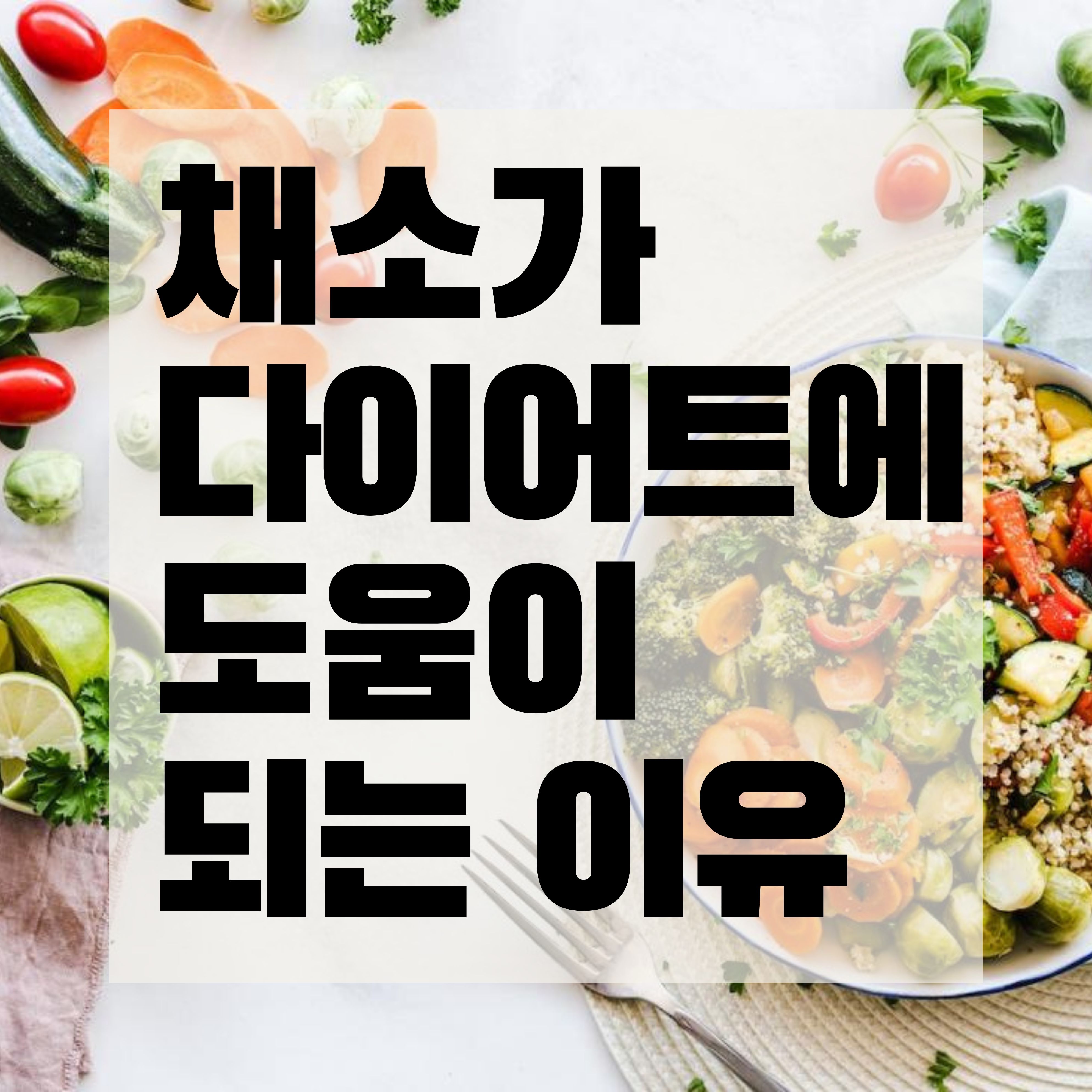  채소가 다이어트에 도움이 되는 이유