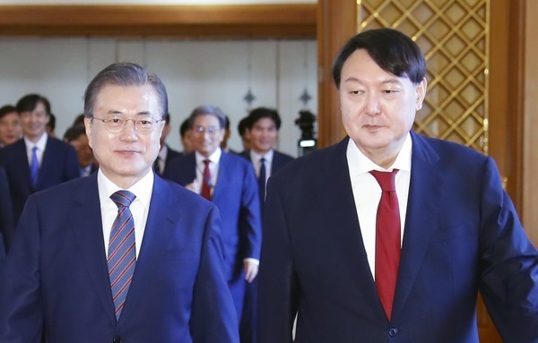 문재인 윤석열 사진