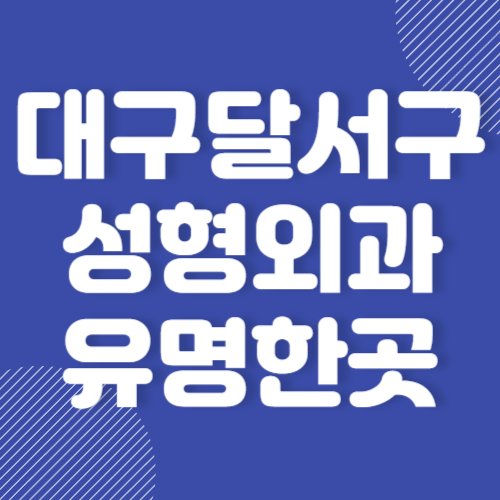 대구 달서구 성형외과 유명한곳 코성형 눈성형 보톡스 추천 BEST 3