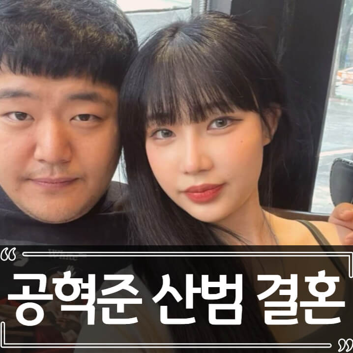  공혁준 산범 임신 결혼 발표 (선넘는 악플)
