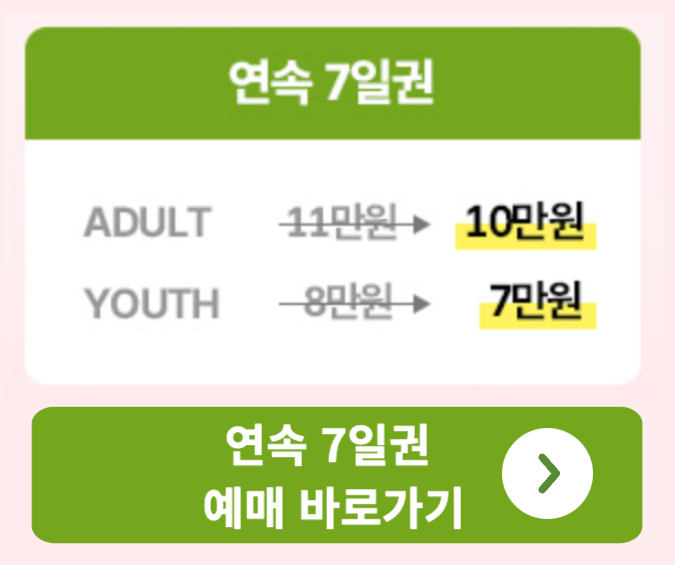 내일로 패스 연속 7일권 설명 관련 사진