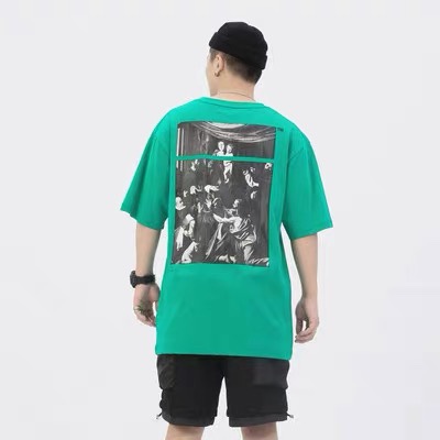  [OFF WHITE] 오프화이트 카라바조 프린트 반팔 티셔츠 (2 COLOR)