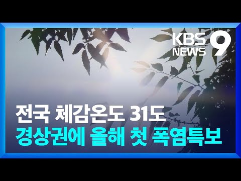  폭염 속 무더운 날씨