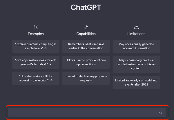 ChatGPT-메인화면