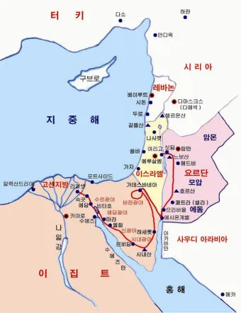 지도로 보눈 출애굽 탈출_18
