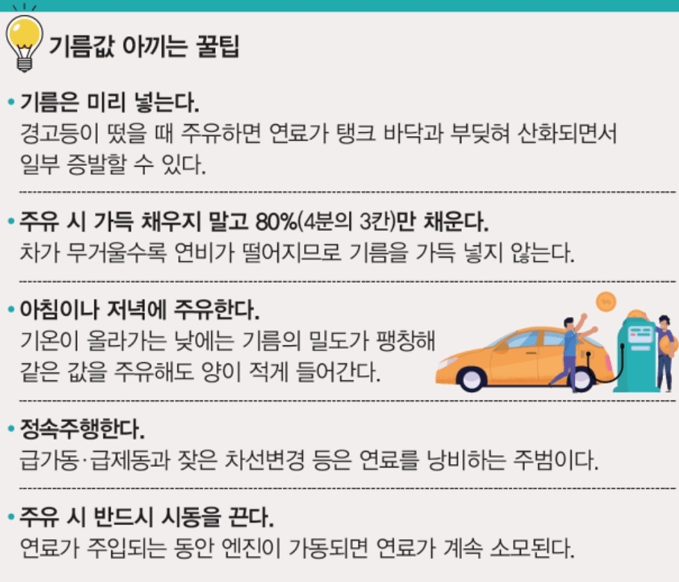 가장 싼 주유소 가격 어플 아침 저녁에