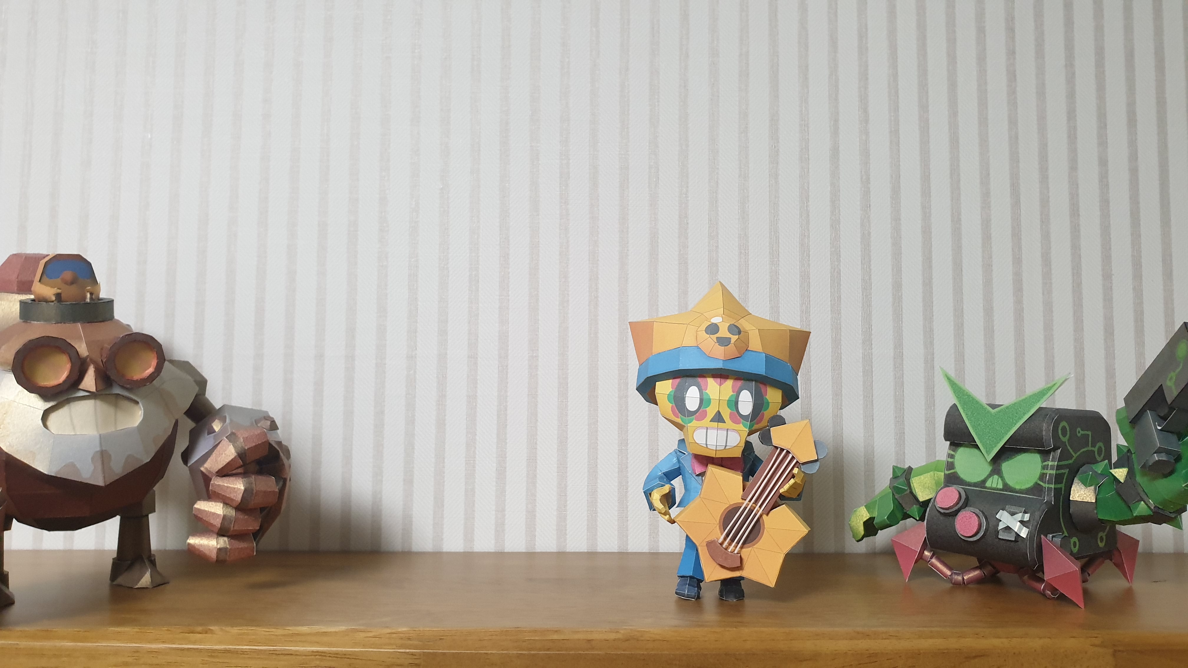  (도안) 브롤스타즈 스타포코 종이모형 도안공유 Brawl Stars POCO STARR papercraft