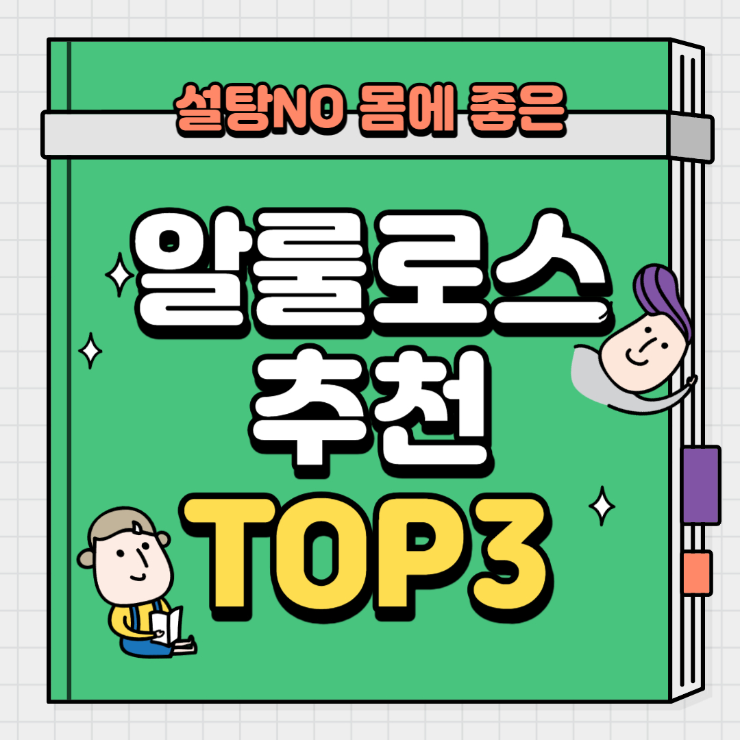 설탕NO 몸에 좋은 알룰로스 추천 TOP3