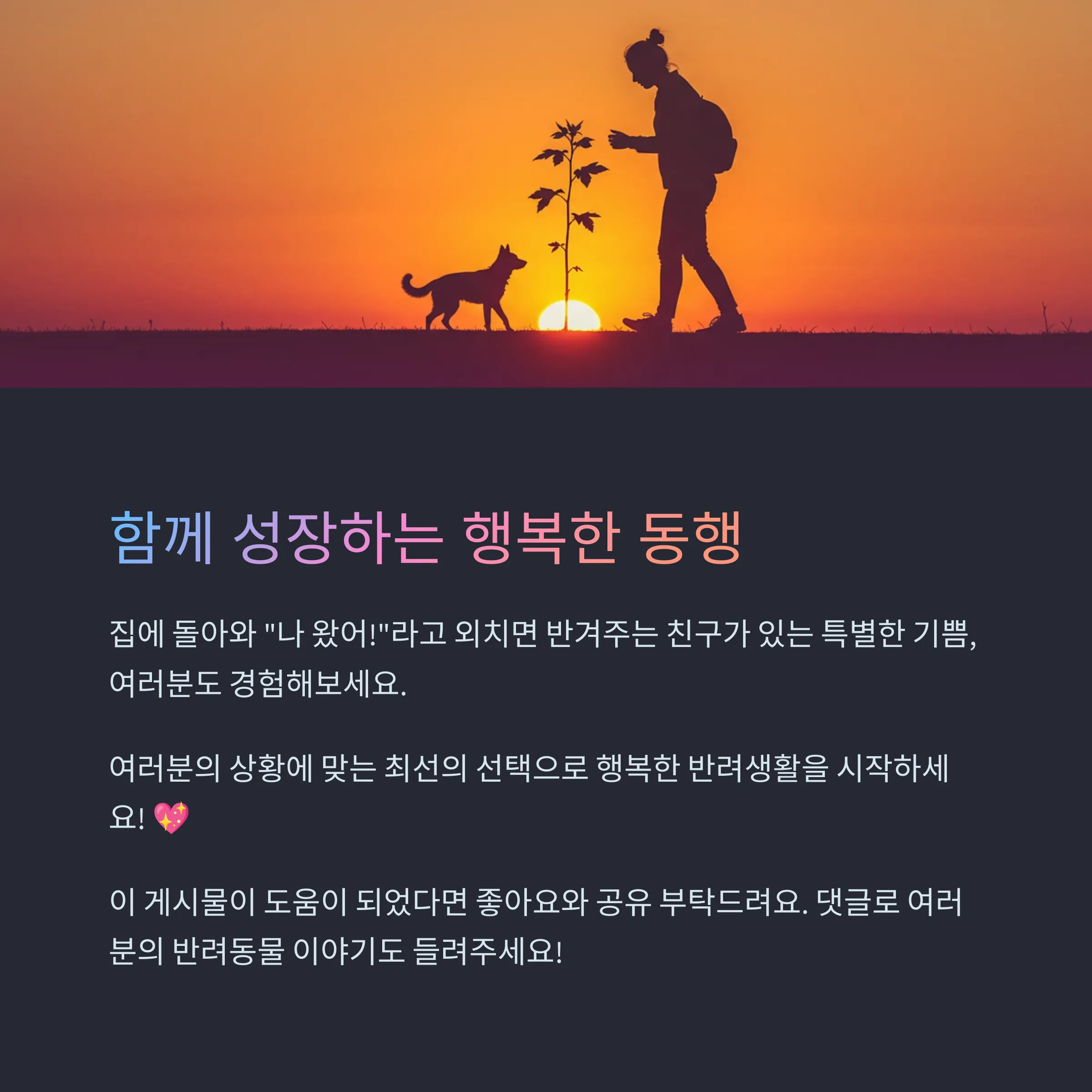 1인 가구와 반려동물