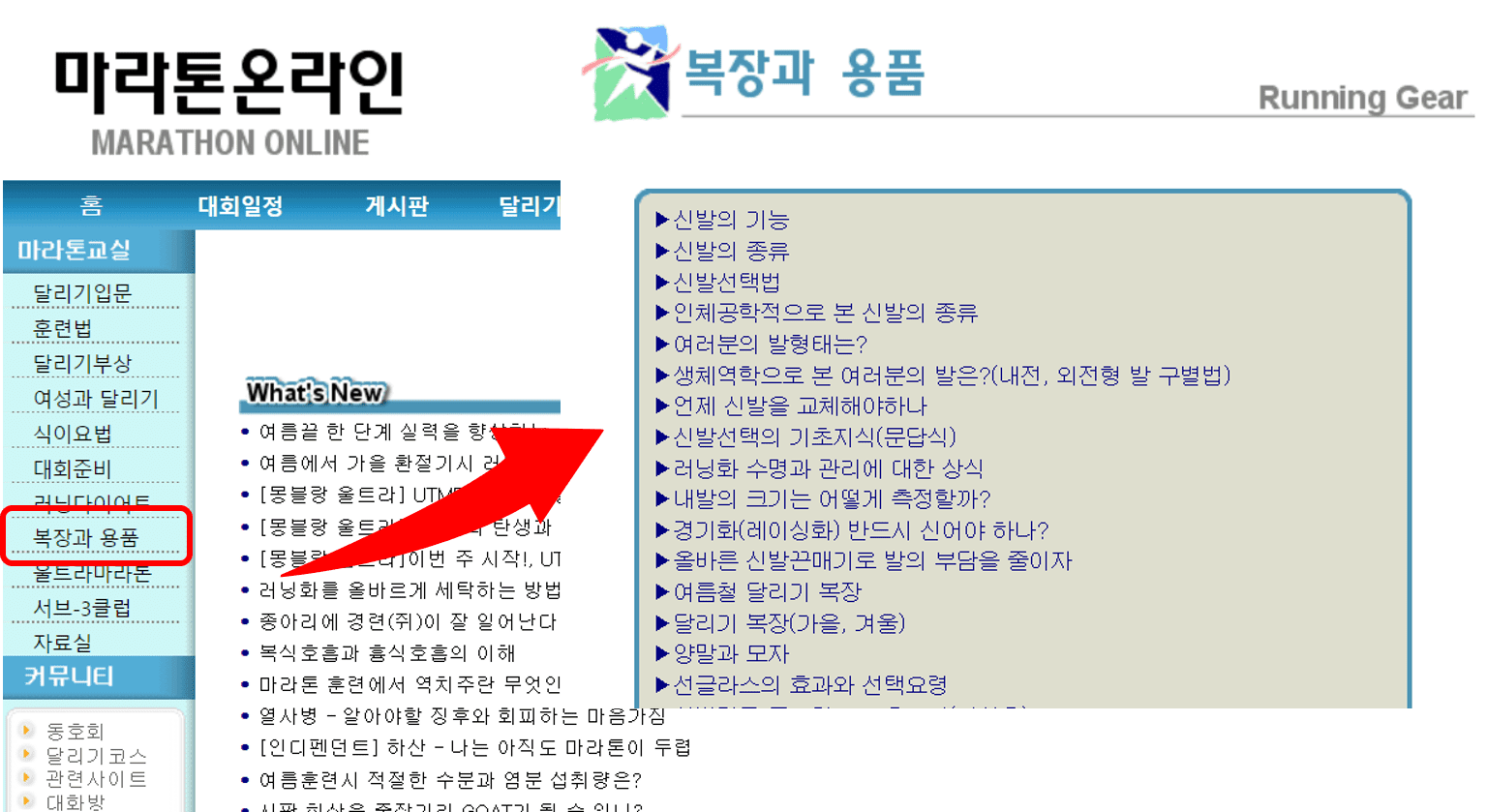 마라톤 온라인에서 마라톤 복장과 용품 추천