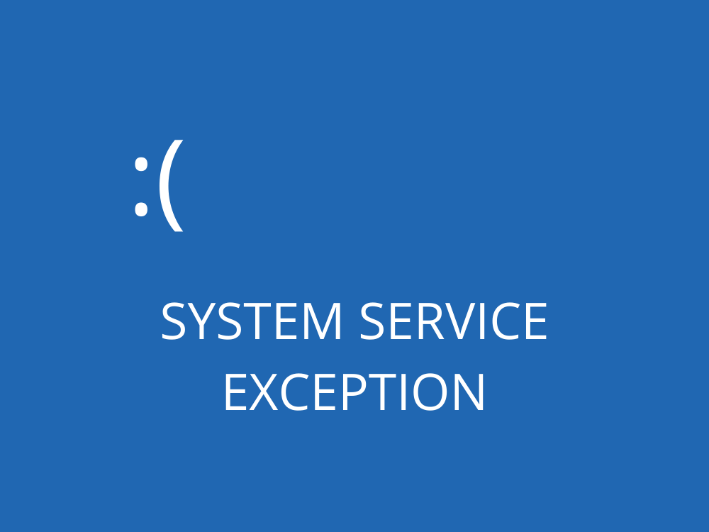  블루스크린 SYSTEM_SERVICE_EXCEPTION 원인과 해결법