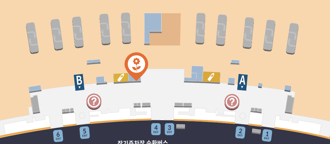 인천공항-꽃집-위치-2터미널