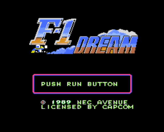  F1ドリーム (PC 엔진 - PCE - PC-Engine - PCエンジン) 롬파일 다운로드