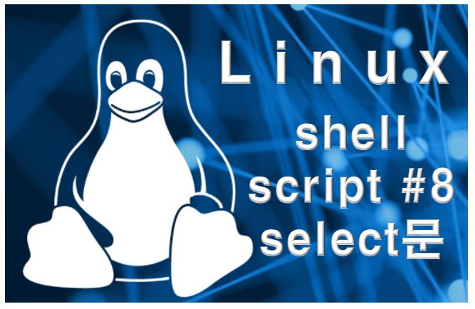  [shell script] 쉘 스크립트 기초 #8 - 제어문 select문 설명 및 예제