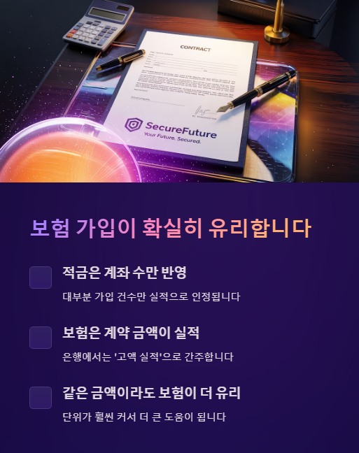 보험 가입이 확실히 유리합니다