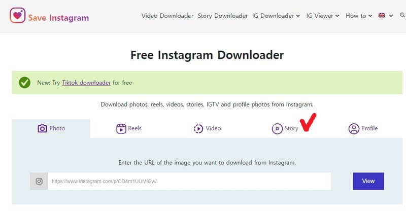 save-instagram-홈페이지