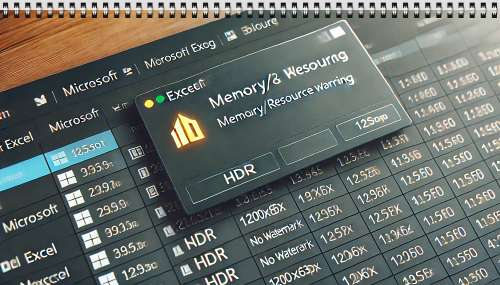 엑셀 리소스 부족 오류 해결법