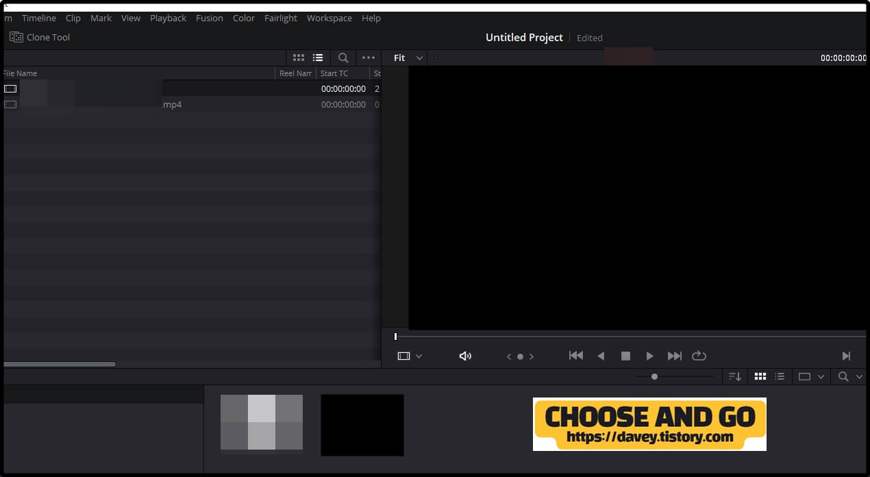 다빈치리졸브-media-pool-화면