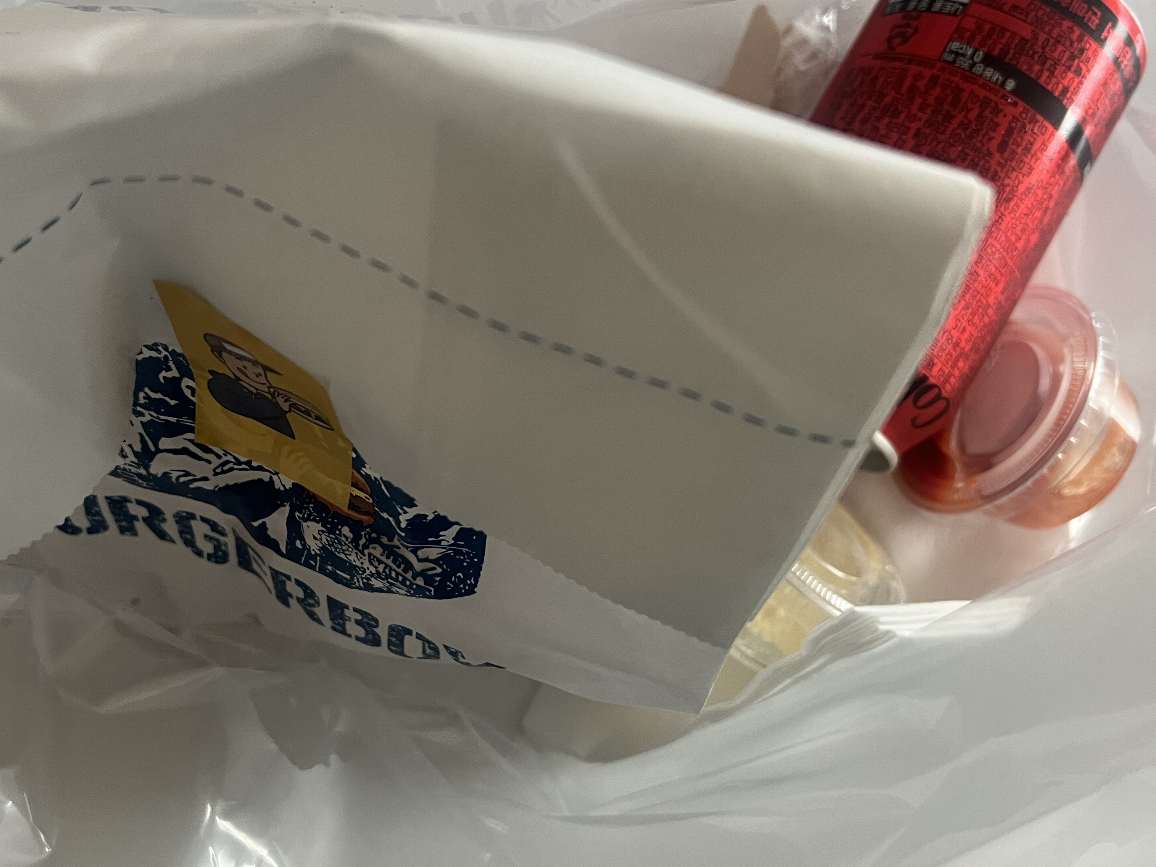 버거 세트 배달 코카콜라