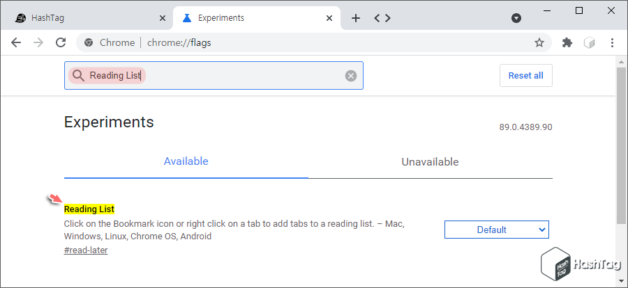 Chrome Flags Reading List