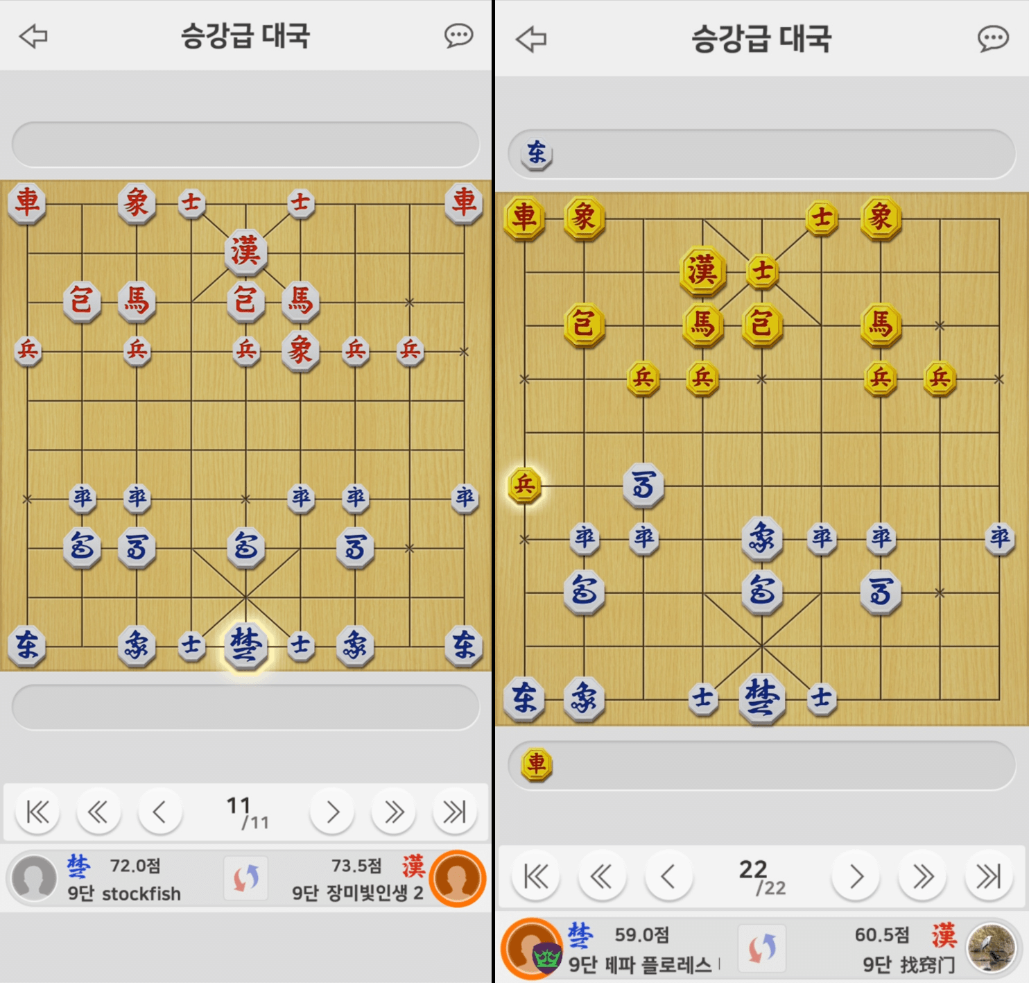 장기 대국 관전