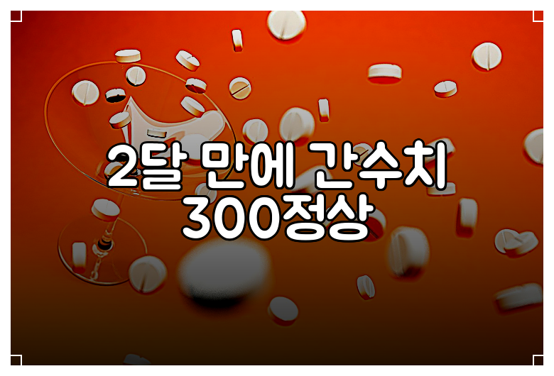 2달 만에 간수치 300정상