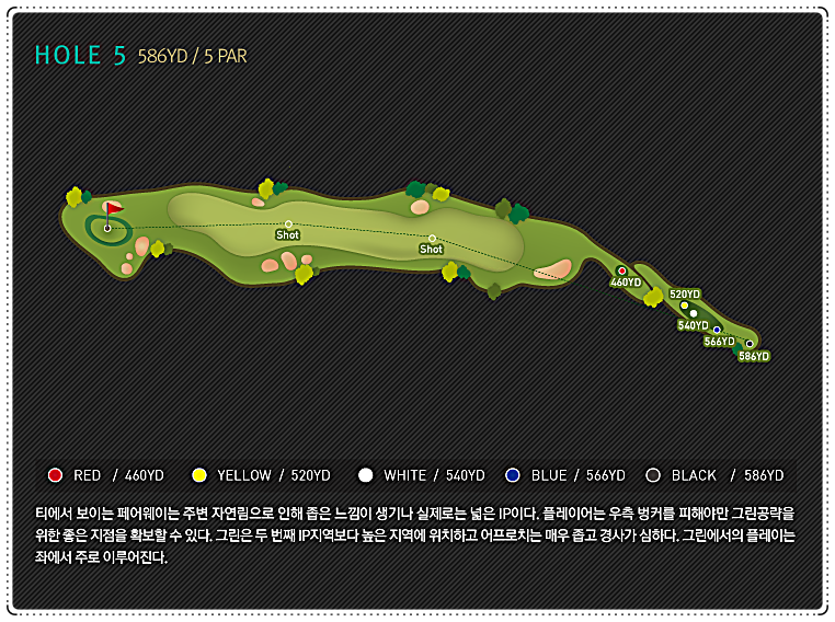 페럼CC 동 코스 5번 홀