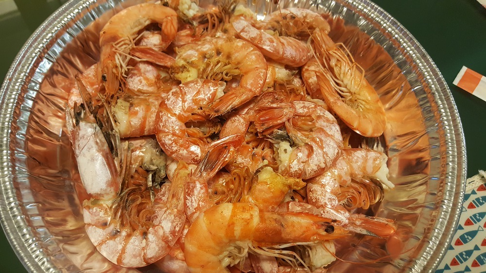 간단한 홍새우 요리 강서 수산시장 단새우 전복 버터구이 흰 다리새우 소금구이 전복 싸게 파는 곳 11