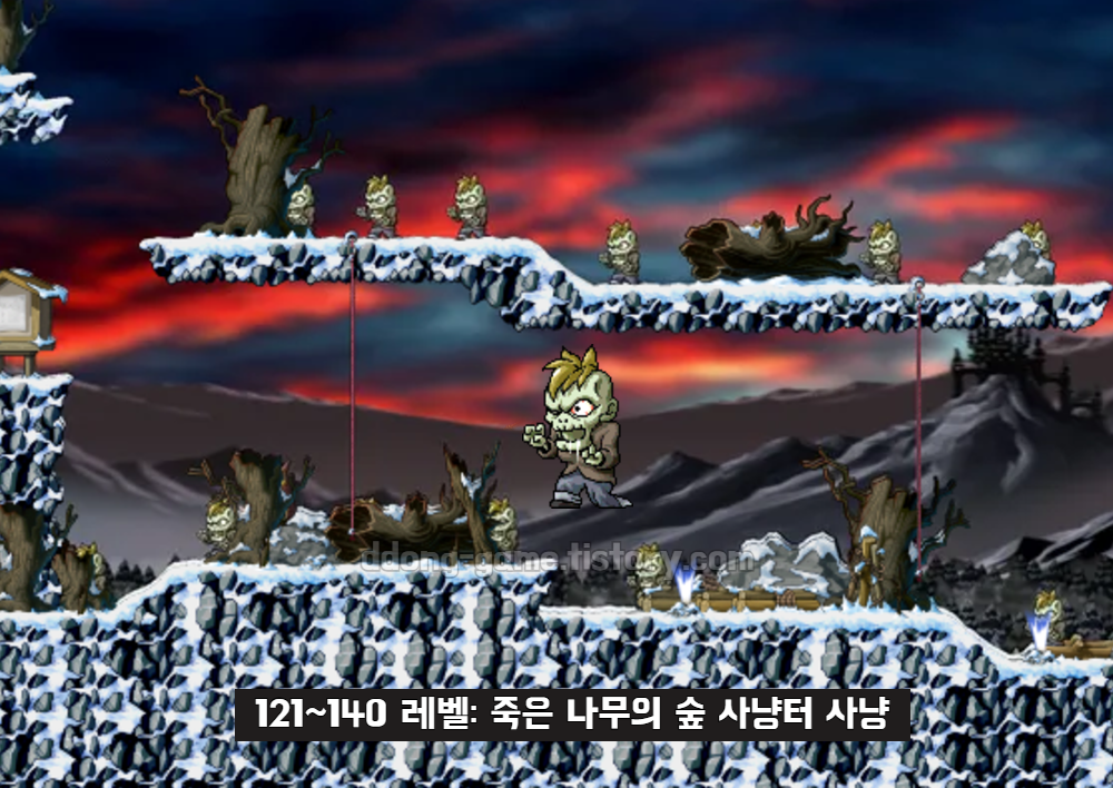 레벨 120~140 추천 사냥터 죽숲 1~4