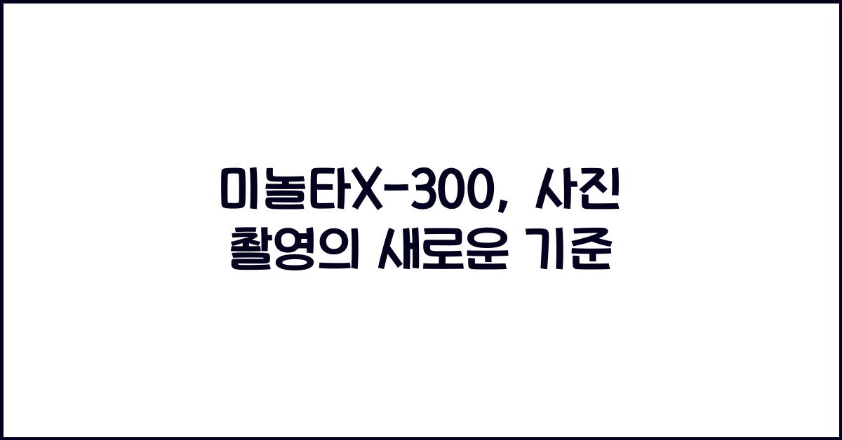 미놀타X-300