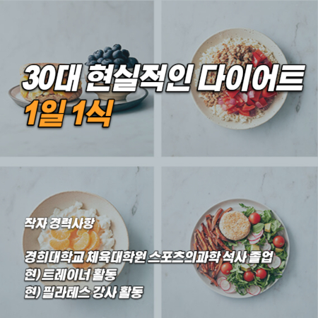 1일 1식 다이어트 글 작자소개