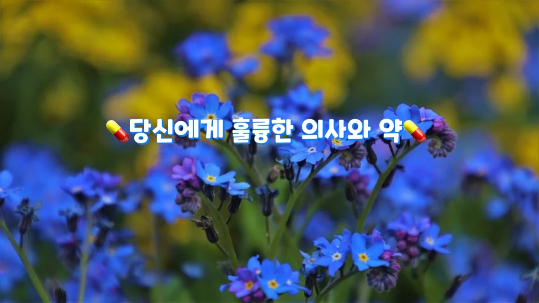  당신에게 훌륭한 의사와 약