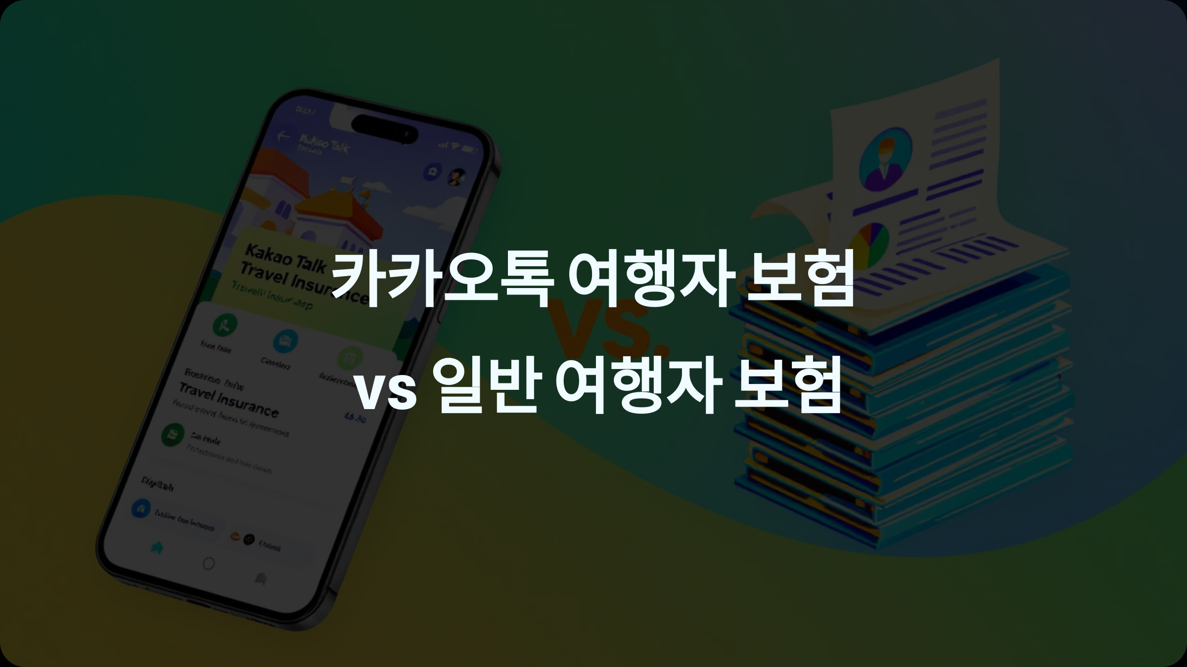 카카오톡 여행자 보험 vs. 다른 보험, 간편하고 현명한 선택을 위한 완벽 비교!