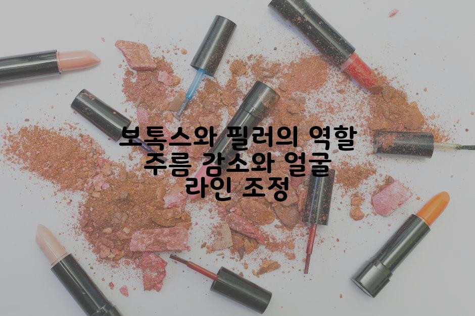 보톡스와 필러의 역할 주름 감소와 얼굴 라인 조정