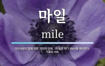 1마일은 몇킬로 몇킬로미터인지 거리 단위 환산표 정리_13