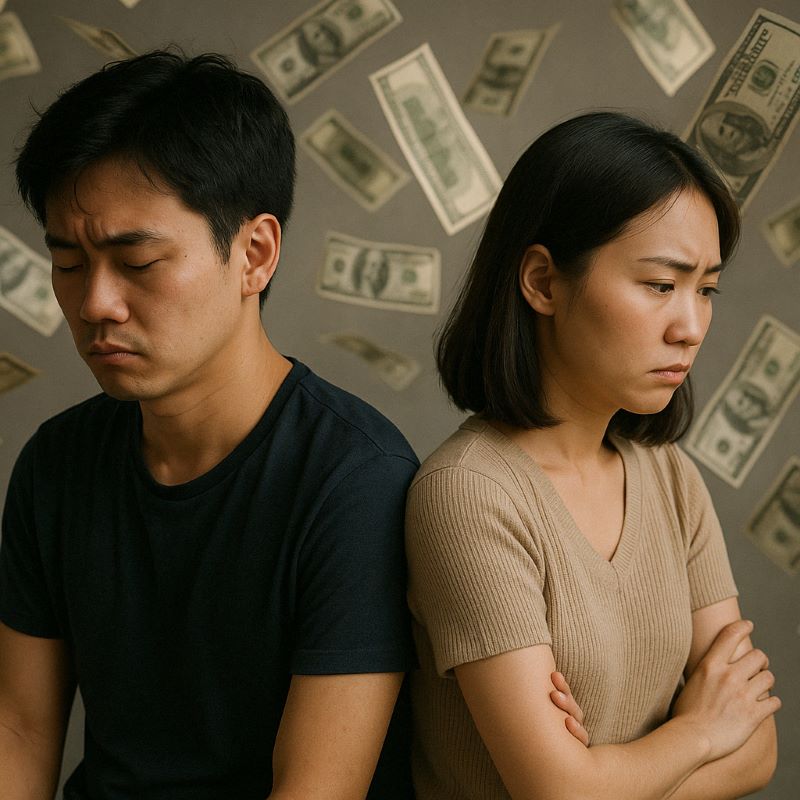 돈으로 싸우는 꿈 해몽 – 관계 속 갈등
