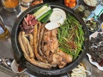 한우곱창 구이 전골
