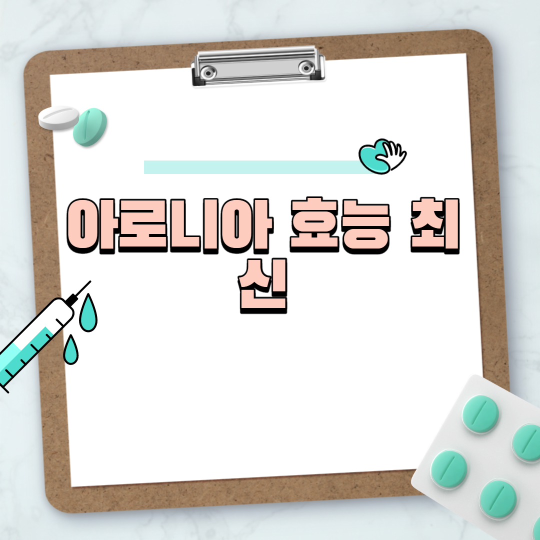  아로니아 효능 최신