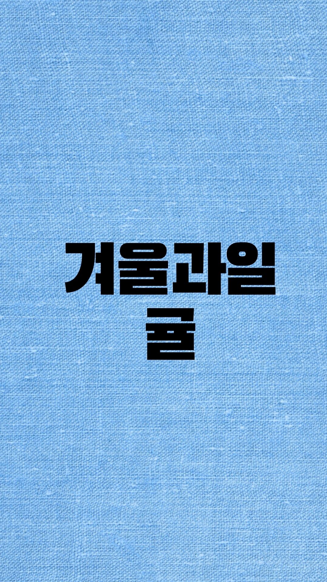  겨울에는 역시 귤이 최고.