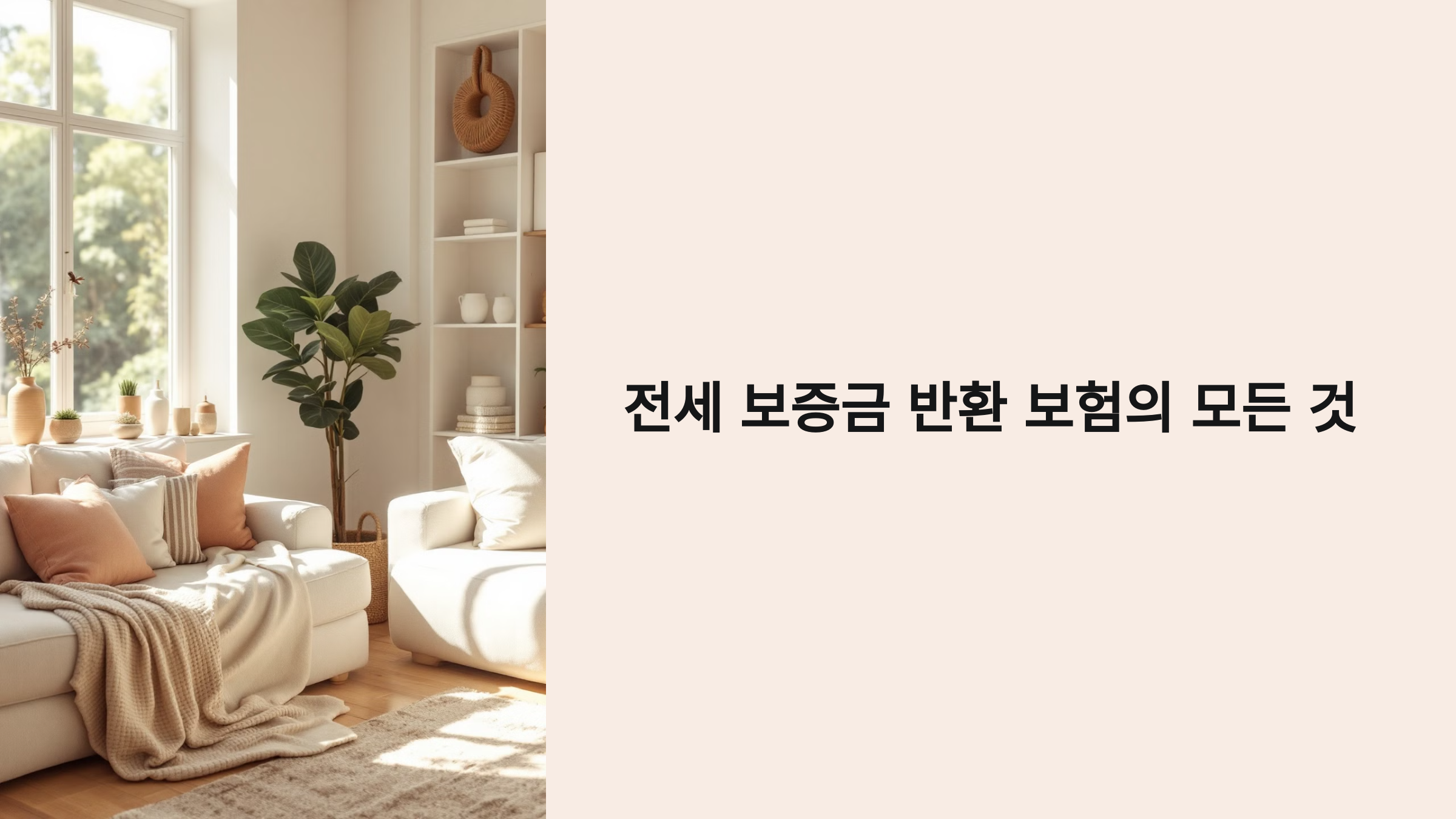 전세 보증금 반환 보험의 모든 것