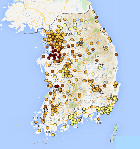  미세먼지 지도
