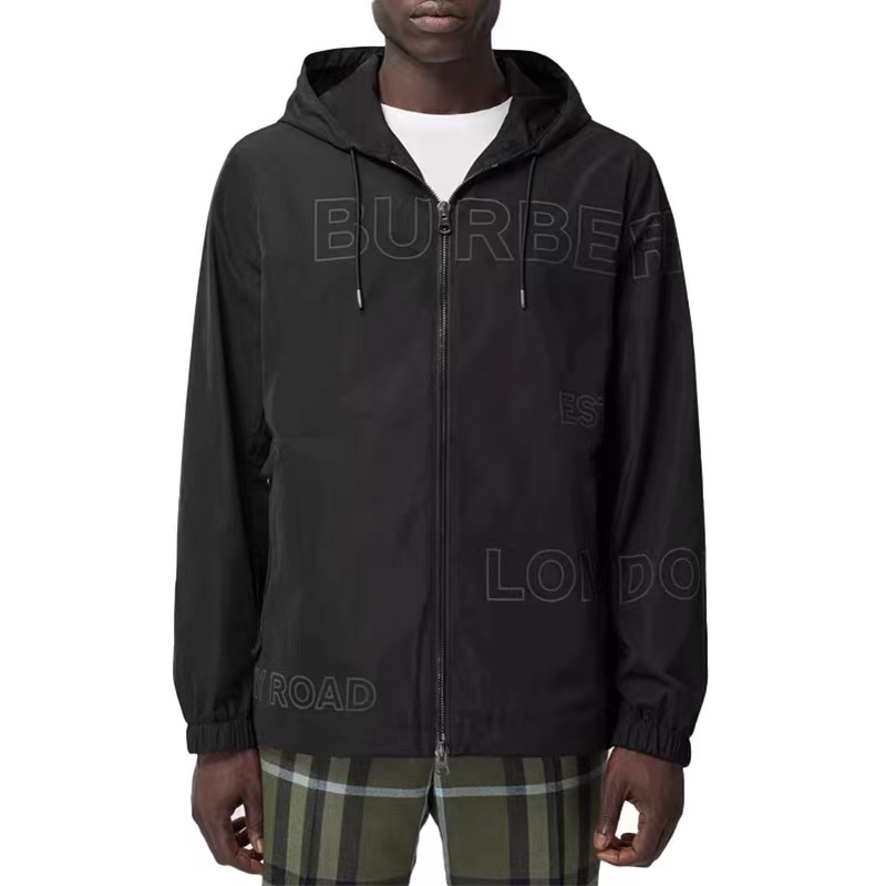  [BURBERRY] 버버리 호스페리 프린트 쉐이프 메모리 태피터 후드 자켓 80368551