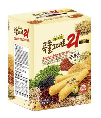  구워 만든 곡물 그대로 21 과자
